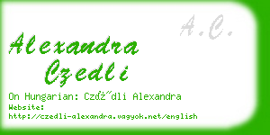 alexandra czedli business card